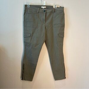 Loft - 14 - Green cargo skinny ankle jean
